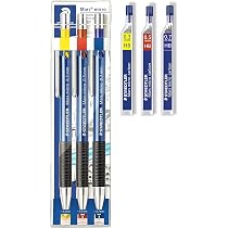 Staedtler Mars Micro Porte-Mines Set 0.3/0.5/0.7mm - Haute Qualité Pour Écriture Et Dessin Technique