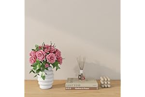 Livelynine Carta da Parati Adesiva Muro Beige Strutturata Carta da Parati Autoadesiva Muro Beige Soggiorno Bagno Impermeabile Carta Adesiva Mobili Bianco Sporco 40CMx5M Rivestimento Adesivo per Mobili