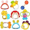 Giochi Sonaglio Dentizione Del Neonato 0 3 6 9 12 Mesi, Sensoriali Giocattoli Silicone Palla da