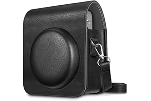 Fintie Tasche für Fujifilm Instax Mini 90 Neo Classic Sofortbildkamera - Premium Schutzhülle Reise Kameratasche Hülle Abdeckung mit abnehmbaren Riemen, Schwarz