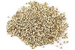 YOSOO HEALTH GEAR Bee Frame Eyelets, Durable Beehive Eyelet Nest Box Frame End Threading Hole Eyelets Bee Hive Beehive Brass Nest Frame Eyelets Beekeepers Beekeeping Tools 1000-Piece