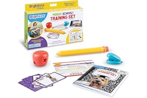 Brightkins Pooch School! Training Set, Dog Training Set, Dog Training and Behaviour Solutions, Dog Toys, Pet Toys, Dog Training Clickers, Training & Behaviour Aids for Dogs, 15 Pieces