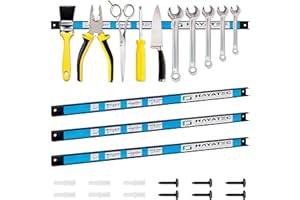 Alaskaprint 3X Magnet Werkzeugleiste Magnetisch Werkzeughalter Werkzeugholder Magnetschiene Magnetleiste 23CM / 8.5KG Tragkraft Messerleiste Wandhalter für Werkstatt