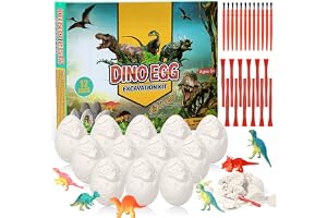 TAIHOBO 12 stycken dinosaurieggleksaker, dinosaurieset för barn