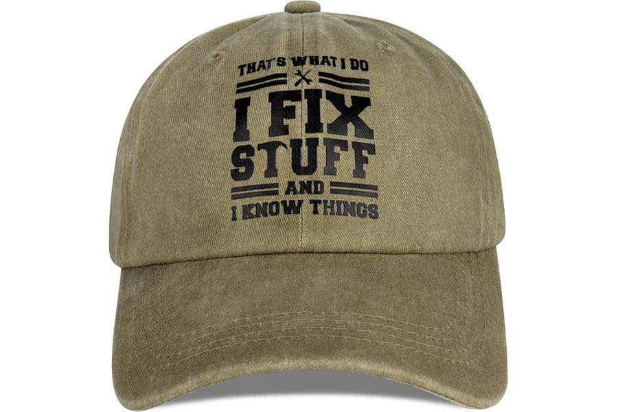 Jeasona Baseball Cap for Men Cotton One Size with Print Funny Letters