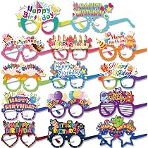 Kit Accessoires Octobre Rose - 24 Pièces (lunettes Et Chapeaux En Papier) Pour Sensibilisation Cancer Du Sein