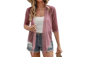 iClosam Bolero Donna Elegante Felpa Shrug Corto Donna Bolerino Estate