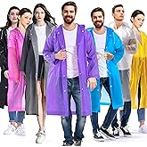 Pivalo EVA Waterproof Rain Coat Hooded Universal Outdoor Water Resistant Portable Suit for Men Women Boys & Girls (Universal 