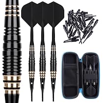 Cible Électronique Soft Dart KOTO - 42,5x52 Cm - 6 Fléchettes Et 36 Jeux Inclus