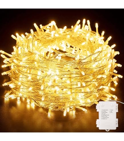 Qedertek Guirlande Lumineuse Sapin Noel, 20M 200 LED Blanc Guirlande