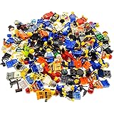 10 x Lego System Figuren Town City Mini Figur mit Zubehör Mann Frau zufällig gemischt