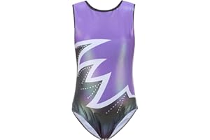Bezioner Ragazze Ginnastica Leotards Body Danza Claasica Balletto Ginnastica Artistica per Bambina Senza Maniche/Manica Lunga per Bambini di 3-14 Anni