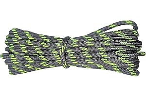 Fabmania® Laces Lacci Rotondi per Stivali - Lacci da 3,5 mm per Lavoro Camminata Escursionismo Trekking Uomo Donna (1 Paio)