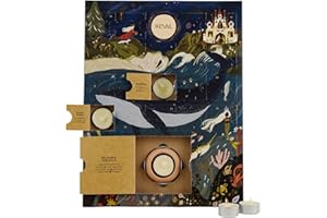St Eval | Christmas Tealight Advent Calendar | 24 Scented Tealights and a Gold-Dusted Tealight Holder | Great Gift