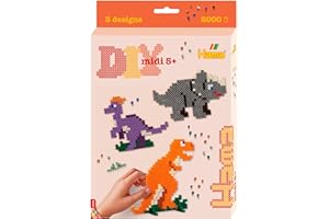 Hama - 3434 – Creative Hobbies – Iron Bead Box – Midi Size - Dinosaurs