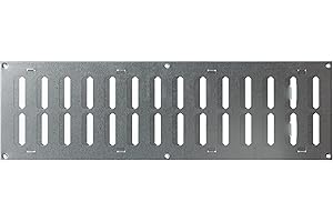 STEINBERG14 500x150mm Réglable Grille d'aération en Métal Galvanisé - Grille de Ventilation avec Réglage Coulissante