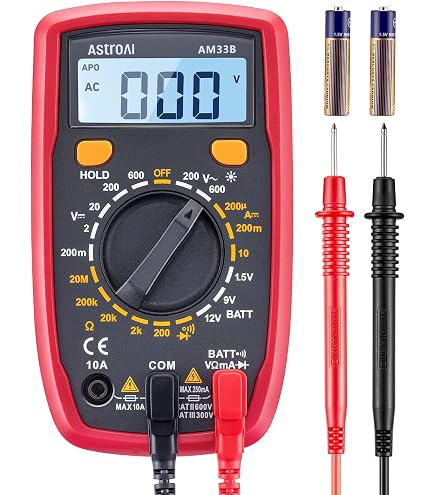 BINTA Digitale Multimeter 6000 Counts - AC DC Voltmeter, Ohm, Ampère, Temperatuur & NCV