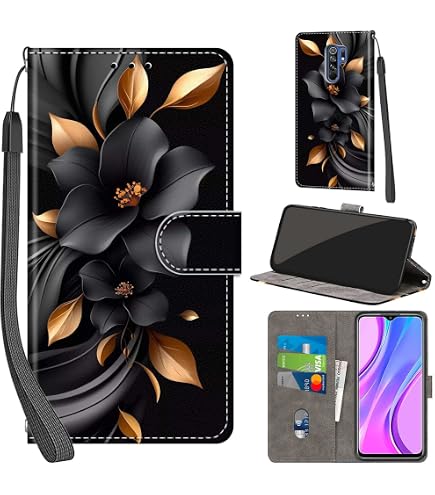 Cover Portafoglio In Pelle Per Xiaomi Redmi 9AT / 9A, Custodia A Libro Con Slot E Supporto, Colore Verde - 2