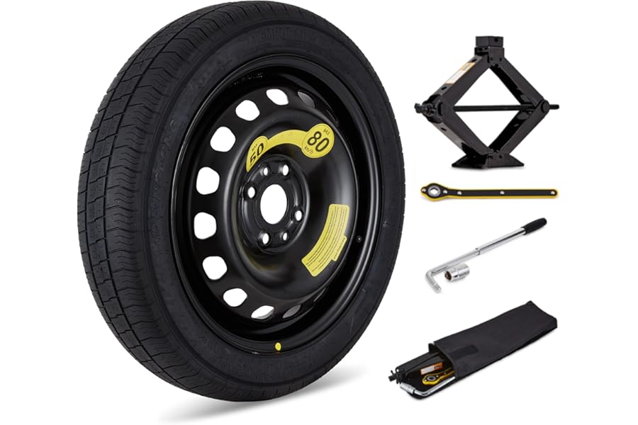 17″ Space saver spare wheel + tool kit compatible with Citroen DS3 (2008-Present Day)