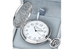 EICHMÜLLER SINCE 1950 Eichmüller Savonnette Montre de Poche à Quartz avec chaîne et boîte