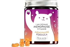 Complexe pour la ménopause - Huile d'onagre, sélénium, complexe de vitamines B, zinc - Vitamines parfaitement adaptées à la ménopause - 60 gummies - végan, sans additifs - Bears with Benefits