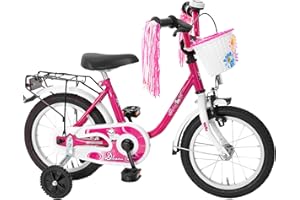 PIPROX Bachtenkirch-Interbike GmbH Kinderfahrrad 14 Zoll Fahrrad für Kinder Mädchen Kinderrad Mädchenfahrrad Katze