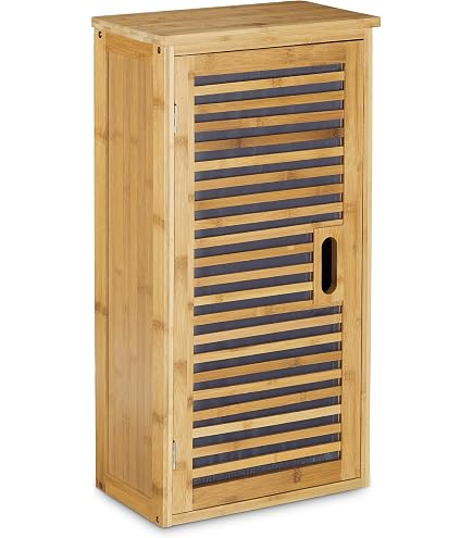 Cabinet Haut - Placard De Salle De Bain 3 étagères - H 75 X L 35 X P 19 Cm Wavy Beige