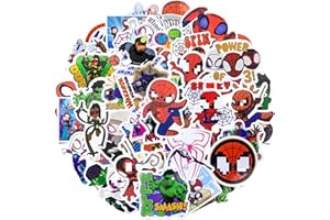 CHUKUA 50 Stück Spider und Seine Freunde Sticker Kinder, and His Amazing Aufkleber Kinder, Sticker Set, Wasserdichte Kawaii Sticker für Scrapbook, Laptop, Skateboard, Auto