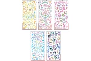 NIUMOWANG Sanrio Pegatinas, Sanrio Anime Sticker, Pegatinas Kawaii, My Melody Pegatinas, Hello Kitty Pegatinas, Cinnamoroll Pegatinas, Para botellas de agua,álbumes de recortes,ordenadores portátiles,guitarras