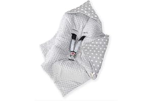 Amilian B07 - Coperta per neonati, coperta con cappuccio, universale, per ovetto, seggiolino auto, passeggino, ca. 90 x 90 cm, in cotone