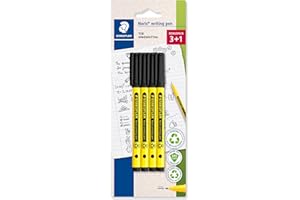 STAEDTLER Noris - Handwriting Pen - Black - Pack of 4, 307-9 BK4