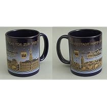Buddel-Bini Hamburger Kaffeebecher - Mit Seemannsknoten, 300 Ml, Spülmaschinengeeignet - Souvenir Aus Hamburg
