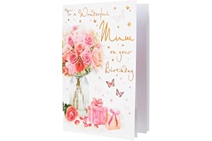 Piccadilly Greetings Regal Publishing Birthday Card Mum - 9 x 6 inches,Pink