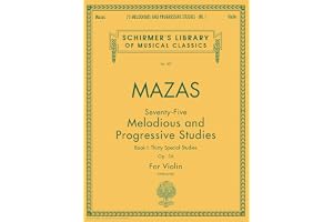 Mazas : etudes speciales, op. 36 - book 1 - violon: Schirmer Library of Classics Volume 487 Violin Method