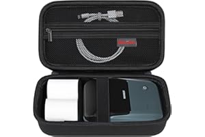 Elonbo Tasche für NIIMBOT B1/ B21 Label Maker Maschine, Tragbare Mini Wireless Bluetooth Label Printer Reisetasche, Handheld Labeler Aufbewahrungshalter, Mesh Tasche passt Etikettenpapier, Schwarz