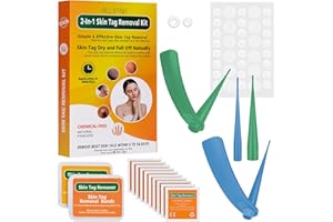 ‎HUIPOLII Stielwarzen Entferner Physikalische Entfernung,Warzenentferner Sicher Und Wirksam,Skin Tag Remover Einfach Zu Handhaben Schmerzfreie LöSung FüR Zu Hause FüR Frauen, Sichtbarer GläTtungseffekt（2 In1）