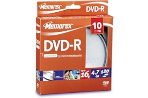 Memorex DVD-R 16x 10pack Cakebox