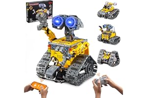 Sillbird Technic Robot Jouet de Construction, 4 en 1 Roboticset avec App Télécommande Robot Mur/Robot Technique/Mech réservoir,STEM Robot Cadeaux pour Enfants garçons 6-12+ Ans Garçons Filles
