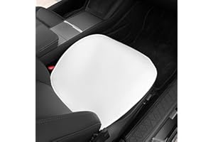 FDAIUN Housses de siège avant et arrière de voiture, en soie glacée, antidérapantes et respirantes, pour Telsa Model 3 2024, accessoires de voiture - Blanc (coussin d'assise avant)