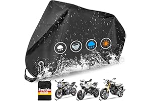 Swetfela 210D Telo Coprimoto,245*105*125 Cm Telo Moto,Tessuto Oxford Telo Moto per Esterno Impermeabile,Resistente ad Acqua,Polvere,Vento,Foglie,Copri Moto da Esterno per Moto Motorino,Scooter,Ecc.
