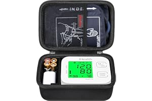 Elonbo Étui de Transport pour Le Moniteur de Tension artérielle du Bras supérieur Intelligent iHealth Track, Sac de Voyage et Support de Rangement pour Le Moniteur de Tension artérielle, Noir