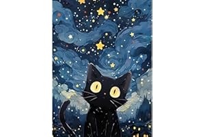 DPIDEA Diamond Painting Gato, 5D Diamond Painting Adultos Pintura de diamante Gato, Kit de pintura con diamantes para la Decoración 30x40 cm