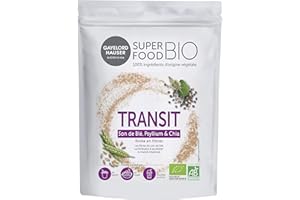 GAYELORD HAUSER - Superfood Bio - Poudre Transit à Diluer - Son De Blé, Psyllium Et Chia - Mélange De Superaliments Riche En Fibres - 1 Doypack 150 G