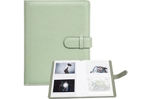Fujifilm Instax Fotoalbum för Wide210/Wide300/Wide400 kameror, 8,5 x 10,3 cm bred film 80 fickor PU-läder fotoram