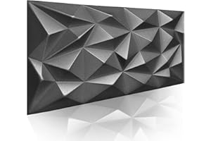 I K H E MALARKA Paneles 3D, paneles de poliestireno poliestireno XPS, paneles de techo, paneles de pared 3D, decoración, techos, revestimiento de pared, 3 mm de grosor, 100 cm x 50 cm, 4 unidades (negro 03)