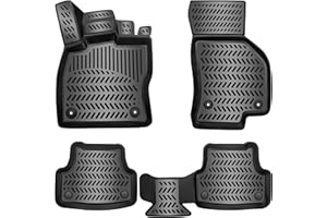 ELMASLINE Juego de alfombrillas de goma 3D para BMW X1 (F48) 2015-2022 | borde extra alto de 5 cm – Accesorios alfombrillas