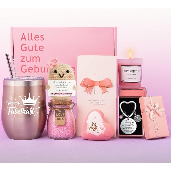 JOLYKAKI Geschenkkorb Für Frauen - Luxus Geschenkbox Für Mama, Freundin & Schwester