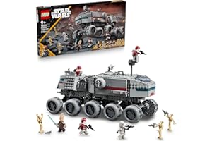 LEGO Star Wars 75413 Juggernaut de la República - Juguete de Construcción con 3 Figuras de Droides y 5 Minifiguras inc. Ki-Adi-Mundi con Espada Láser - Regalo para Niños de 9+ Años de Las Guerras Clon