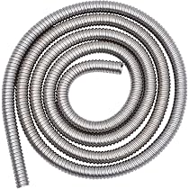 Gaine Tressée Acier Inox 15mm - 4m Pour Blindage Câble & Protection Fils - Flexible Et Découpable