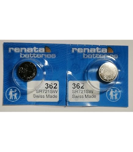 Murata SR721SW Knopfzellen 10er Pack – Silberoxid-Batterie Typ 362, 1.55V, 25 MAh